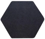 Audiodesigner ECOPLAN® Hexagon Ηχοαπορροφητικά Πάνελ 35 cm / 1.27 τ.μ. Μαύρο (4 Τεμάχια)