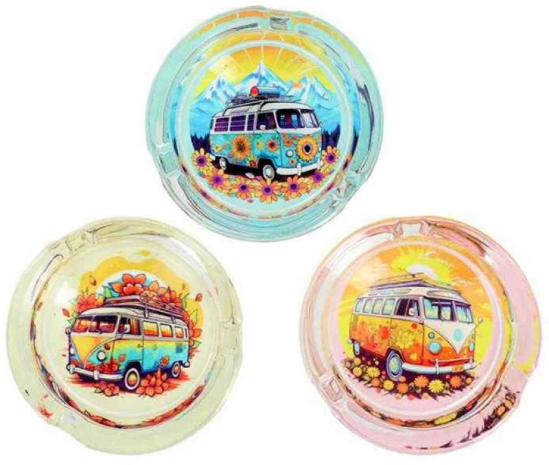 Τασάκι Γυάλινο Διαφανές Belfam - Cool Vans 8,5cm