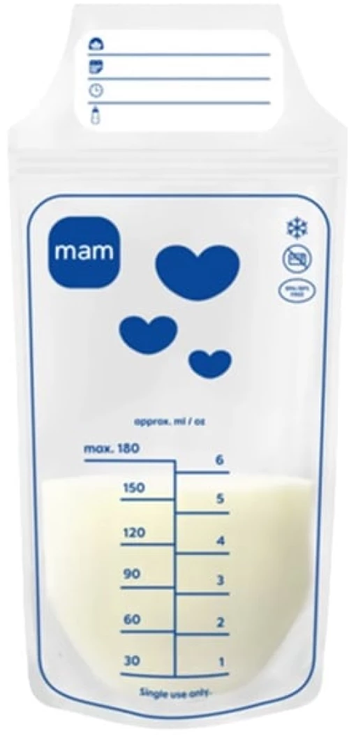 Mam | Breastmilk Storage Bags Σακουλάκια Αποθήκευσης Μητρικού Γάλακτος | 100τεμ