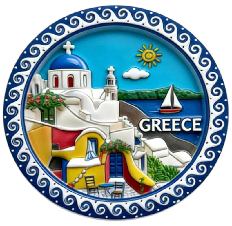540020 ΤΟΥΡΙΣΤΙΚΟ ΜΑΓΝΗΤΑΚΙ SOUVENIR - ΣΕΤ 12PCS - GREECE - 678549