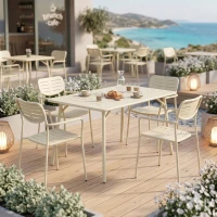 539433 ΤΡΑΠΕΖΑΡΙΑ MORAJA DERABY PAKOWORLD ΣΕΤ 5ΤΕΜ ΚΡΕΜ ΜΕΤΑΛΛΟ 140X80X72ΕΚ