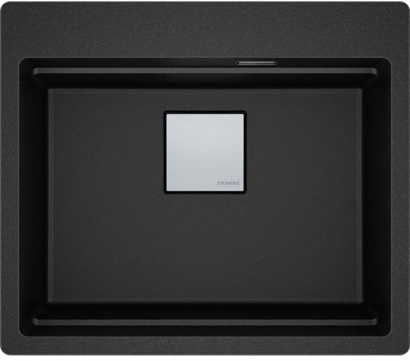 Franke Mythos Kubus 2 Pro KNG 610-53 Ένθετος Γρανιτένιος Νεροχύτης 59cm Onyx