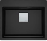Franke Mythos Kubus 2 Pro KNG 610-53 Ένθετος Γρανιτένιος Νεροχύτης 59cm Onyx