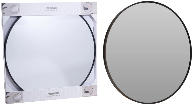 ΔΙΑΚΟΣΜΗΤΙΚΟΎΣ ΚΑΘΡΈΦΤΕΣ MIRROR ALUMINIUM 60 CM BLACK FL2800210