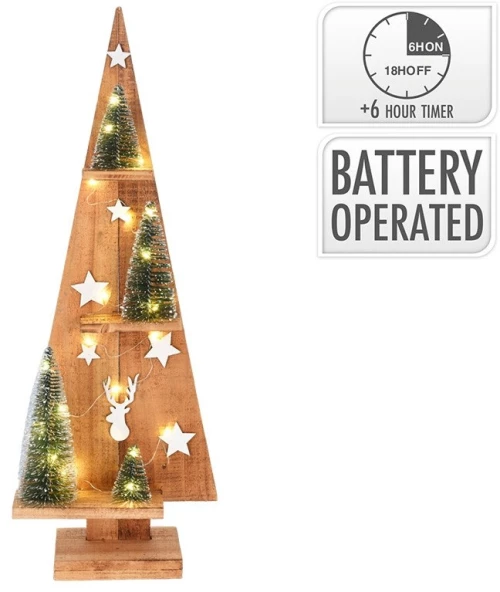 Διακοσμητικό Δέντρο με LED - 25x11x70cm