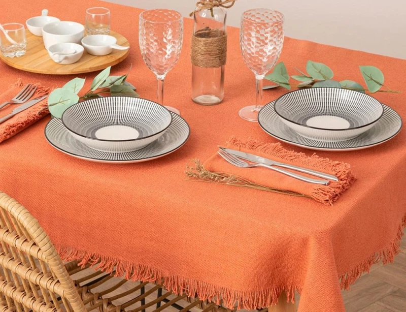 ΤΡΑΠΕΖΟΜΆΝΤΗΛΑ & ΠΕΤΣΈΤΕΣ ΔΕΙΠΝΟΥ TABLECLOTH COT MAHA TC 150X250 ATMOSPHERA 194371N