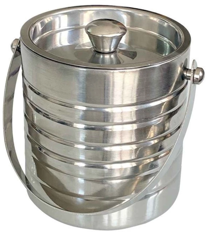 ΑΞΕΣΟΥΆΡ ΚΡΑΣΙΟΎ ICE BUCKET. STAINLESS STEEL. DOUBLE WALL WITH LID.