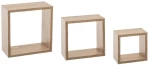 ΡΑΦΙΈΡΕΣ/ΡΆΦΙΑ ΤΟΊΧΟΥ WALL SHELF CUBE OAK NAT S X3 138956C