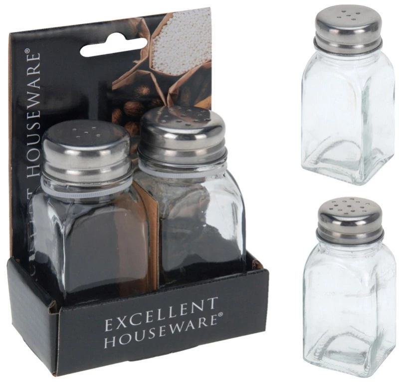 ΜΎΛΟΙ ΚΑΙ ΔΟΧΕΊΑ ΜΠΑΧΑΡΙΚΏΝ PEPPER AND SALT SHAKER EH GLASS 170423510