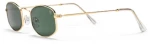 CHPO Hacienda Unisex Sunglasses Gold