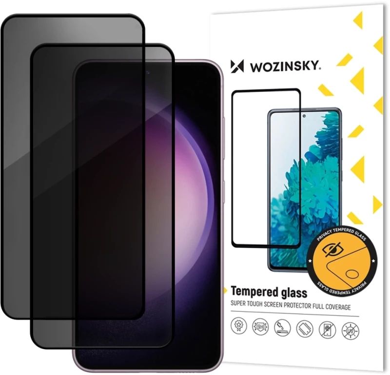 Wozinsky Privacy Glass tempered glass for Xiaomi Redmi 14C 5G, 2-pack