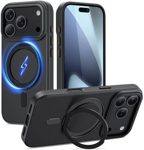 Tech-Protect MagRing MagSafe case for iPhone 17 Pro Max - matte black