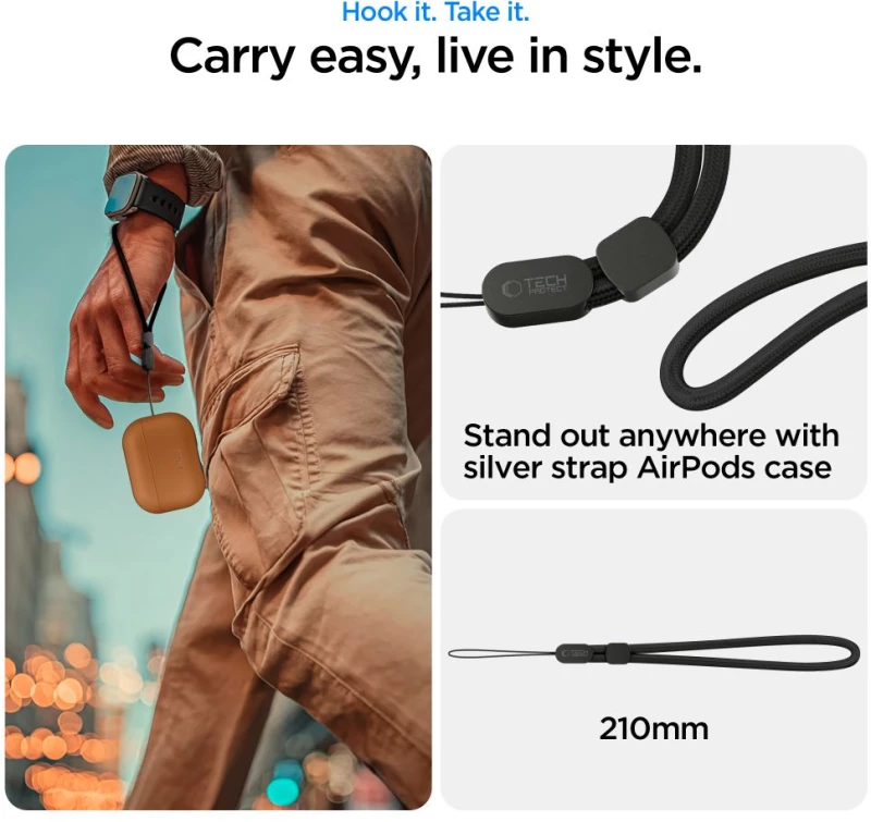 Tech-Protect NaturalFit Case for AirPods Pro 3 - Brown