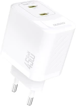 Dudao A28PEU PD 45W GaN 2xUSB Wall Charger - White
