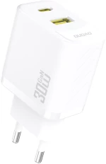 Dudao A27TEU PD 30W GaN USB-A USB-C Wall Charger - White