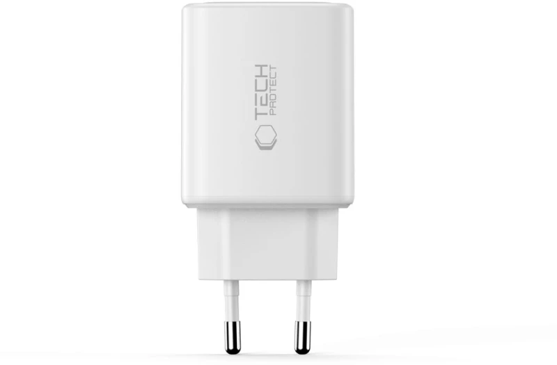 Tech-Protect NCA65W-GAN 3-Port 65W Wall Charger - White