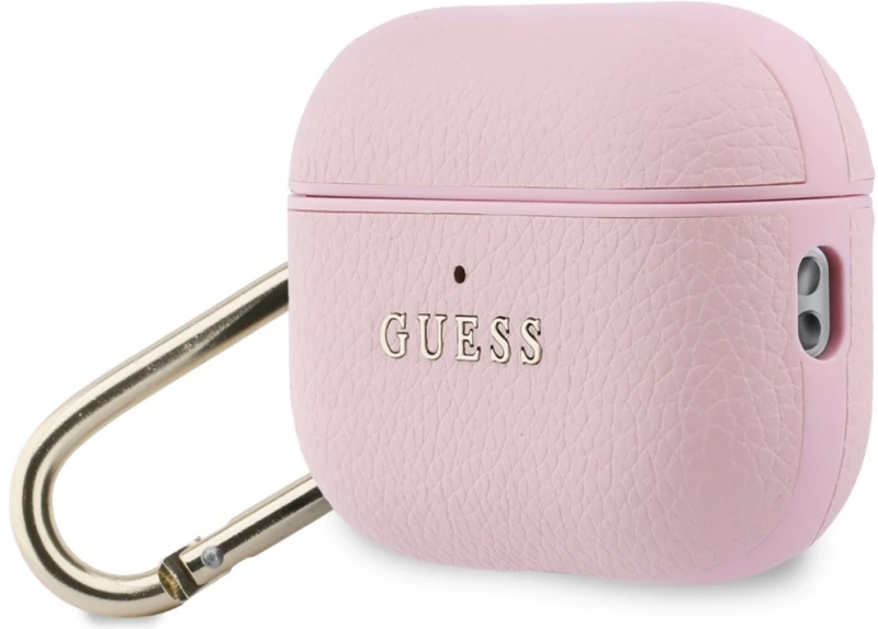 Guess Grained Classic Logo Case for AirPods Pro 3 - Pink