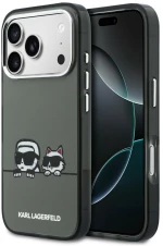 Karl Lagerfeld IML Karl & Choupette Peekaboo Logo MagSafe Case for iPhone 17 Pro - Black