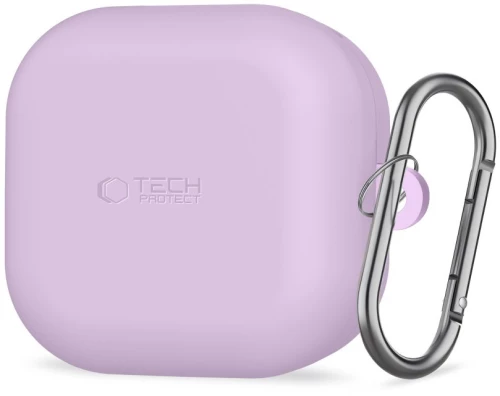 Tech-Protect Silicone Hook Case for Samsung Galaxy Buds 4 / 4 Pro - Purple