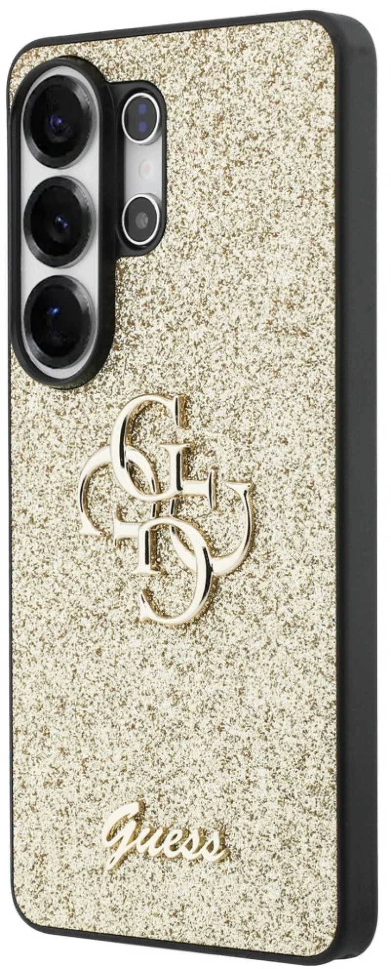 Guess Fixed Glitter Big 4G Metal Logo case for Samsung Galaxy S26 Ultra - gold