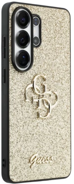 Guess Fixed Glitter Big 4G Metal Logo case for Samsung Galaxy S26 Ultra - gold