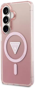 Guess IML Gradient Triangle MagSafe Case for Samsung Galaxy S26 - Pink