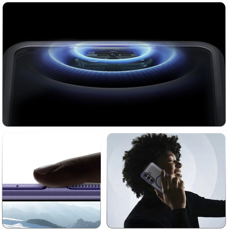 Spigen Ultra Hybrid Mag MagSafe Case for Samsung Galaxy S26+ - Clear Navy Blue