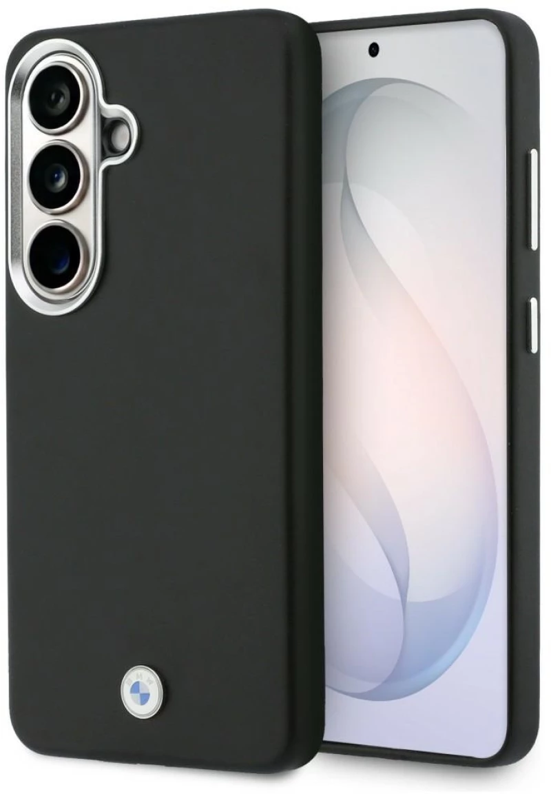 BMW Sign Metal Logo MagSafe Case for Samsung Galaxy S26+ - Black