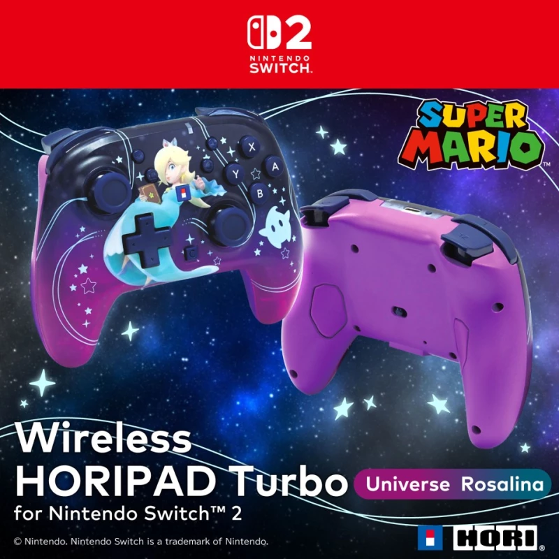 HORI - Wireless Horipad Turbo - Universe Rosalina - Nintendo Switch 2 - Purple / Nintendo Switch 2