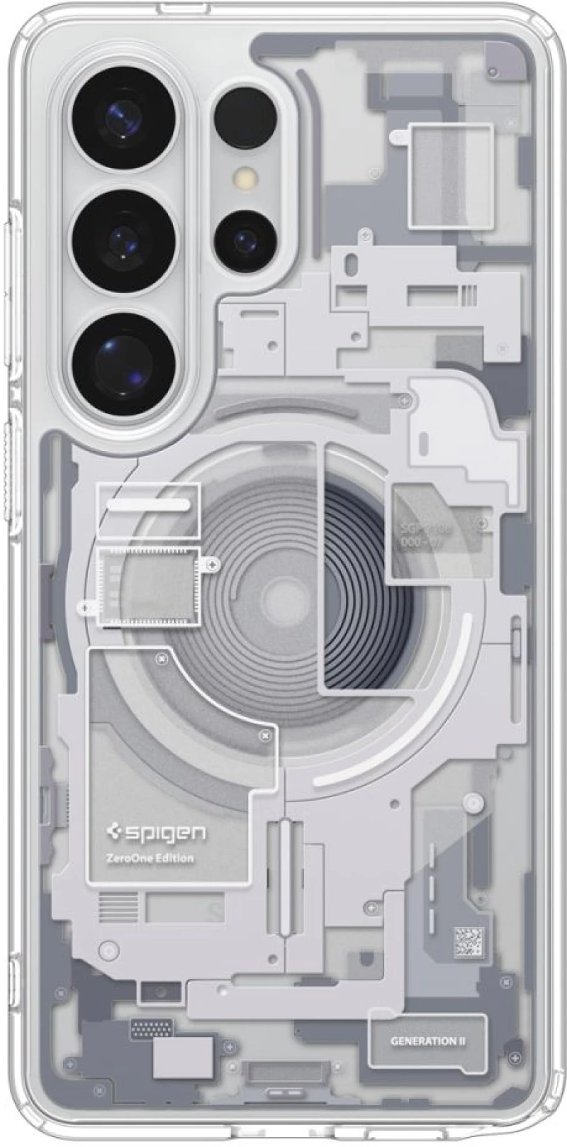 Spigen Ultra Hybrid Mag MagSafe Case for Samsung Galaxy S26 Ultra Zero One - Clear and White