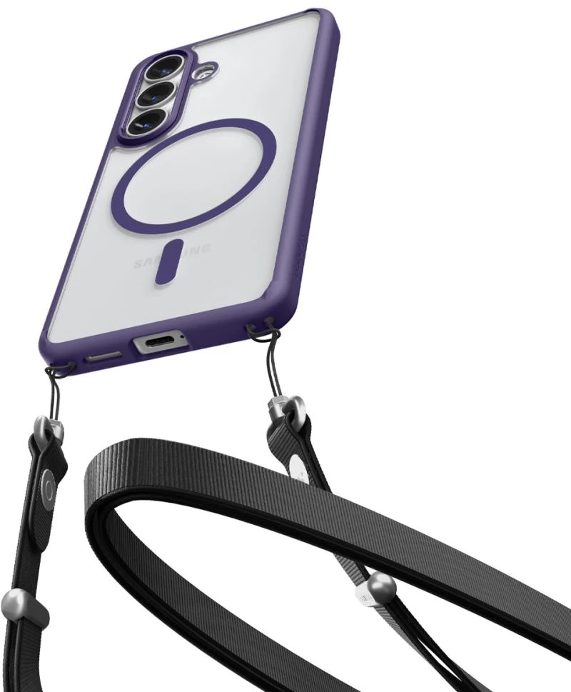 Spigen Ultra Hybrid Mag MagSafe Case for Samsung Galaxy S26 - Clear Purple