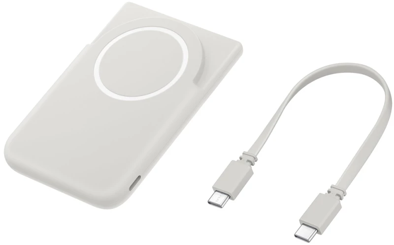 Samsung EB-U2500XJEGWW 25W Qi2 5000 mAh USB-C Power Bank with USB-C Cable - MagSafe Compatible USB-C - Gray