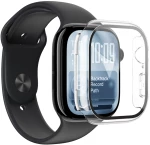 AmazingThing Radix Glass Screen Protector with Case for Apple Watch Series 11 46mm - Clear
