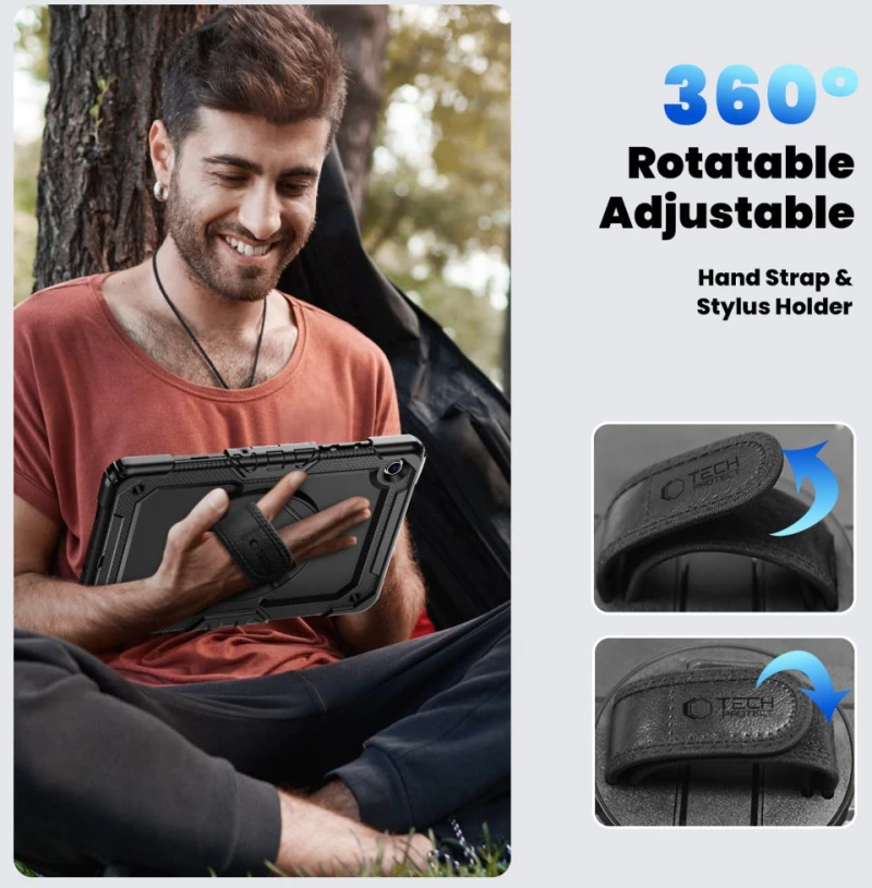 Tech-Protect Solid Case for Samsung Galaxy Tab A9+ / A11+ Plus 11.0 X210 / X215 / X216 / X230 / X235 / X236 - Black