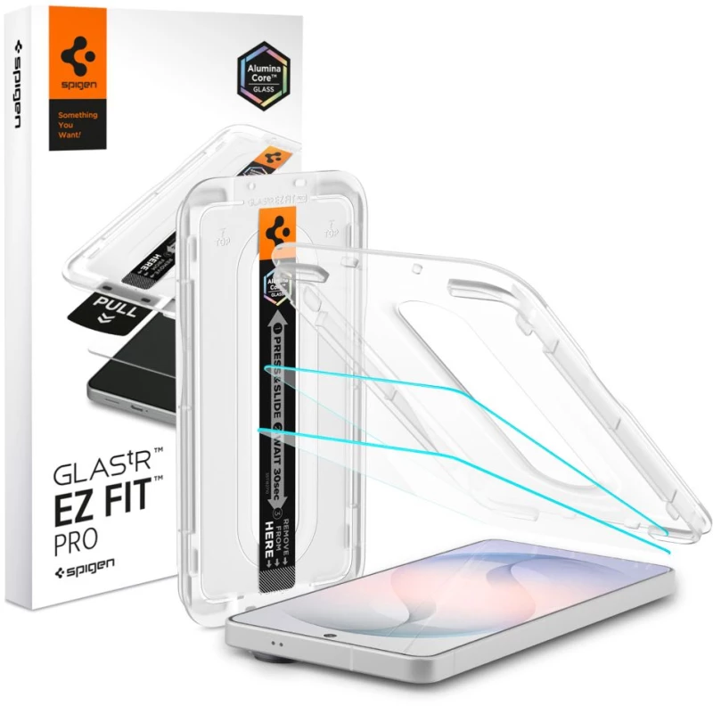 Spigen Glas.tR EZ Fit Pro AC Anti Reflection Tempered Glass 2-Pack for Samsung Galaxy S26