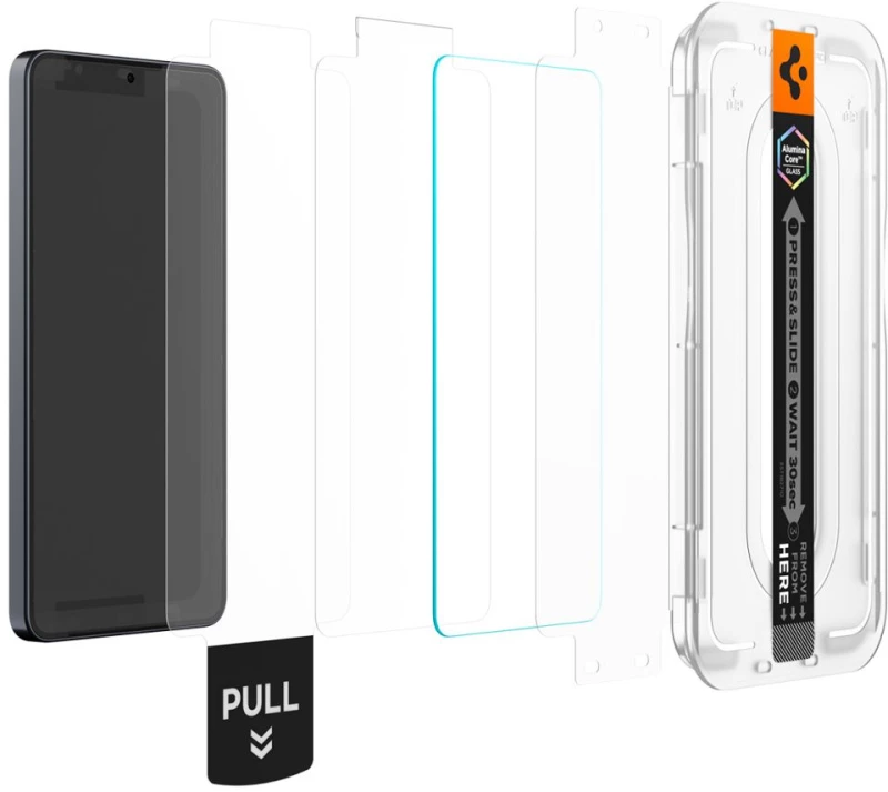 Spigen Glas.tR EZ Fit Pro AC Anti Reflection Tempered Glass 2-Pack for Samsung Galaxy S26