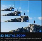 SJCAM action camera SJ8 Pro  οθόνη αφής  12MP/4K  WiFi  αδιάβροχη θήκη  μαύρη