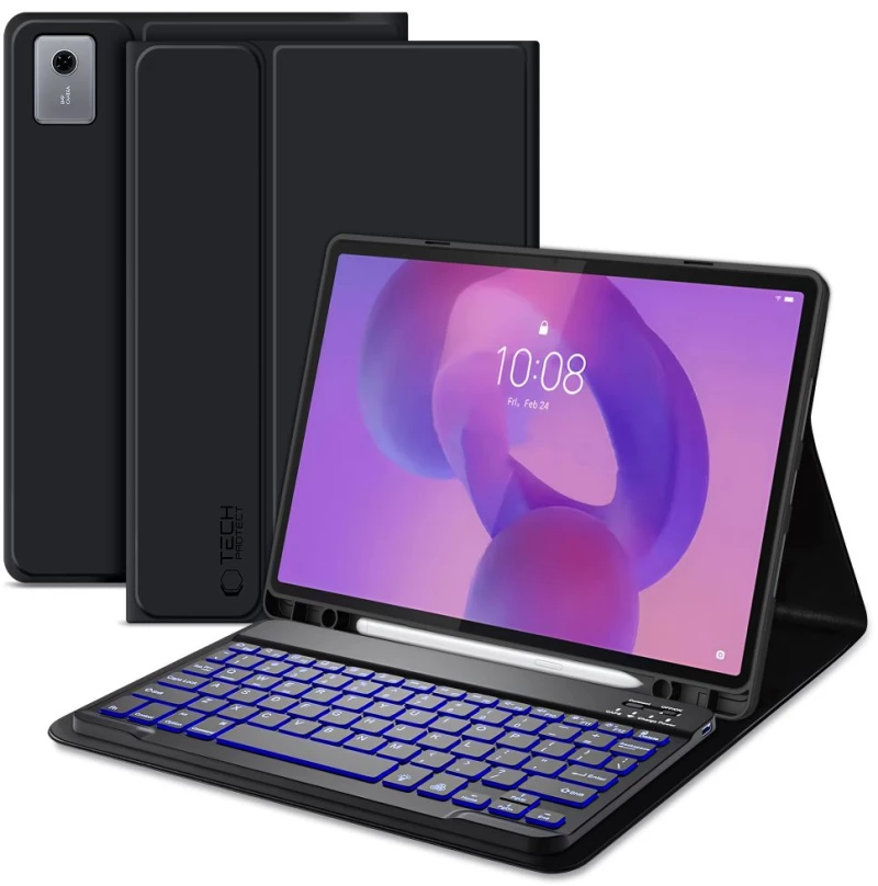 Θήκη Tech-Protect SC Pen + Μαγνητικό Πληκτρολόγιο Bluetooth για Lenovo Idea Tab Plus 12.1" (TB-361) – Black