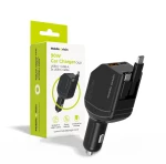 Φορτιστής Αυτοκινήτου Mobile Origin CA22 90W USB-C + USB-A με 2x USB-C Καλώδια Black