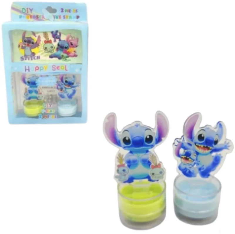 Παιδικό Σετ 2 σφραγίδων Lilo & Stitch και άλμπουμ μίνι (2-σχέδια) (Y-3303)