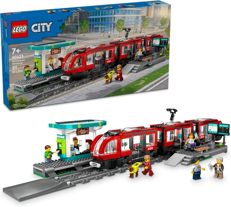 LEGO®City Downtown Streetcar and Station για 7+ Ετών (60423)