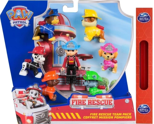 Παιχνιδολαμπάδα Spin Master Paw Patrol: Fire Rescue Team Pack Figures (6072961)