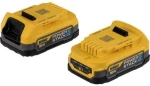 Dewalt 2 Μπαταρίες Εργαλείου Λιθίου 18V με Χωρητικότητα 1.7Ah
