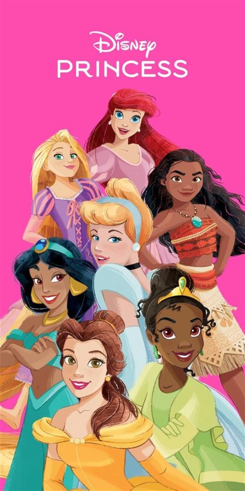 Πετσέτα Θαλάσσης Quick Dry Disney Home Princess 190 70X140 Fuchsia 100% Microfiber - -