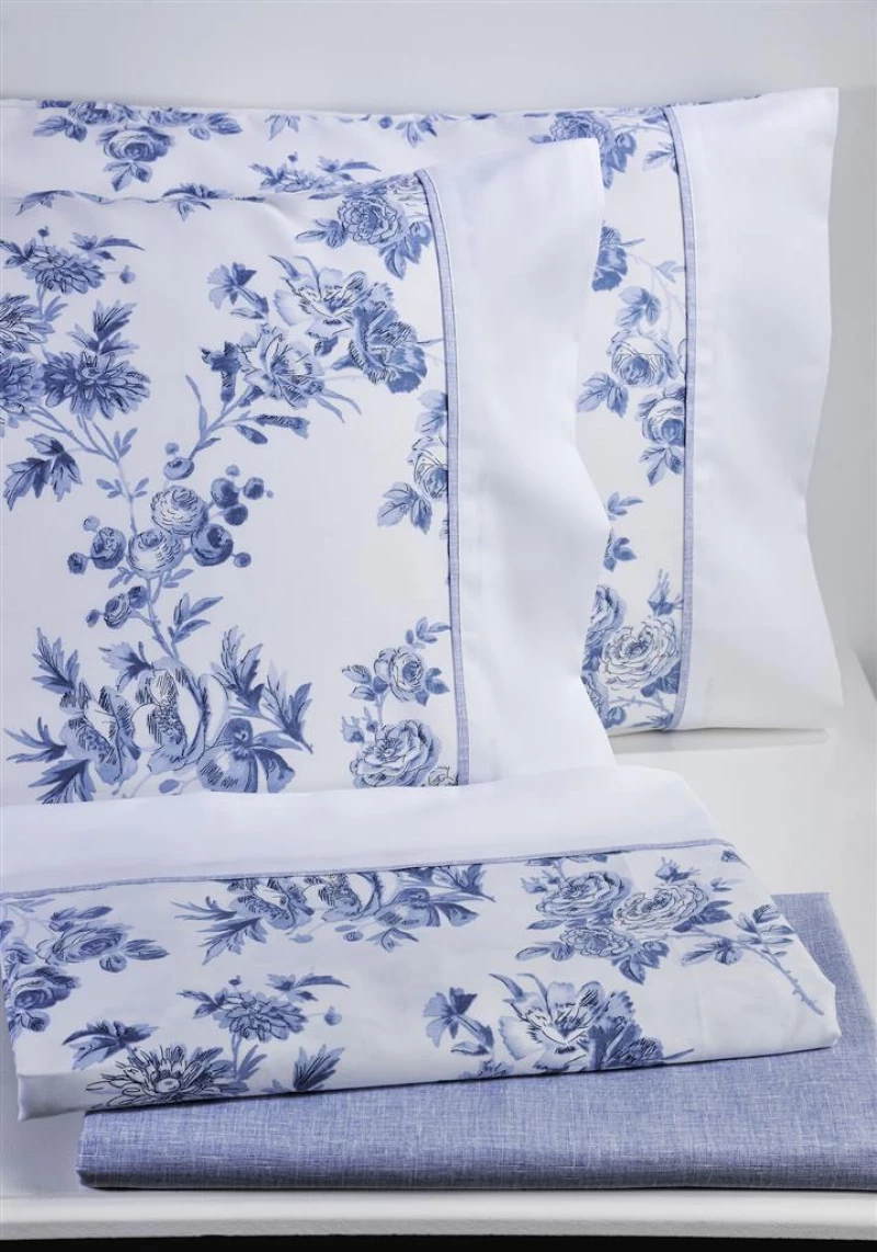 Σετ Σεντόνια Down Town S-815 Porcelain White/Ruster - King Λάστιχο 180 x 200