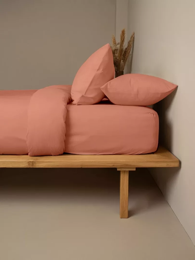 Κατωσέντονο Cotton Feelings 117 Peach Διπλό (160x200+30) - -