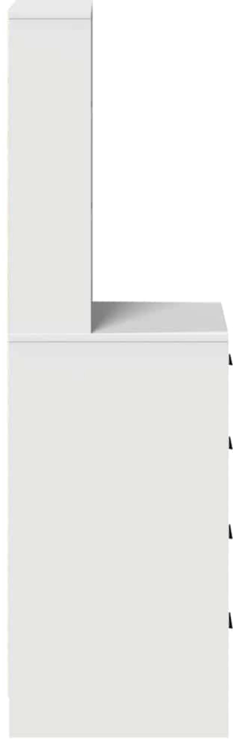 vidaXL Highboard με συρτάρι Λευκό 40 x 41 x 135 εκ. Επεξεργασμένο ξύλο