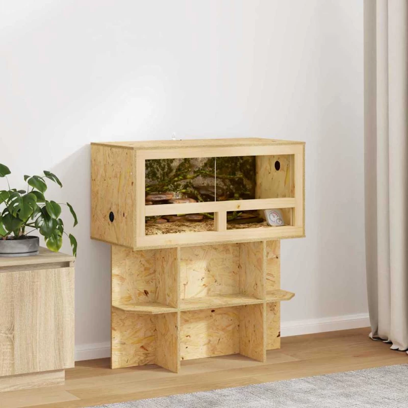 vidaXL Terrarium Καφέ 80 x 40 x 40 cm OSB