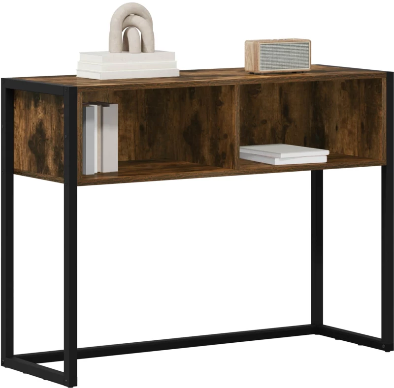 vidaXL End Table Καπνιστό Δρύς 100 x 36 x 75 εκ. Επεξεργασμένο ξύλο