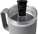 Θερμός - κούπα 500 ml γκρι ανοξείδωτο ατσάλι Υ18,9xØ9εκ.